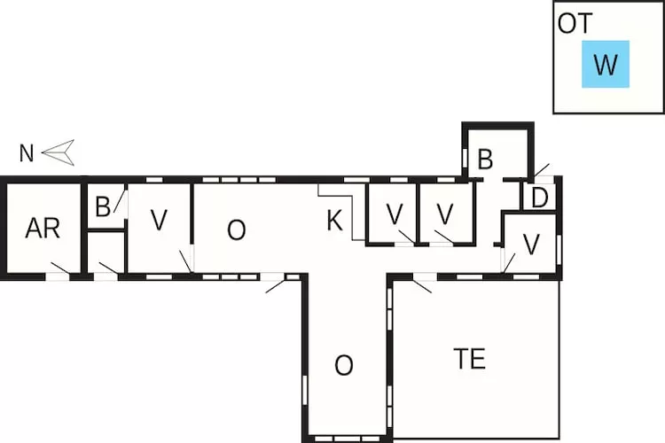 Gerestaureerde huisje met spa -- By Traum Ferienwohnungen-Plattegrond