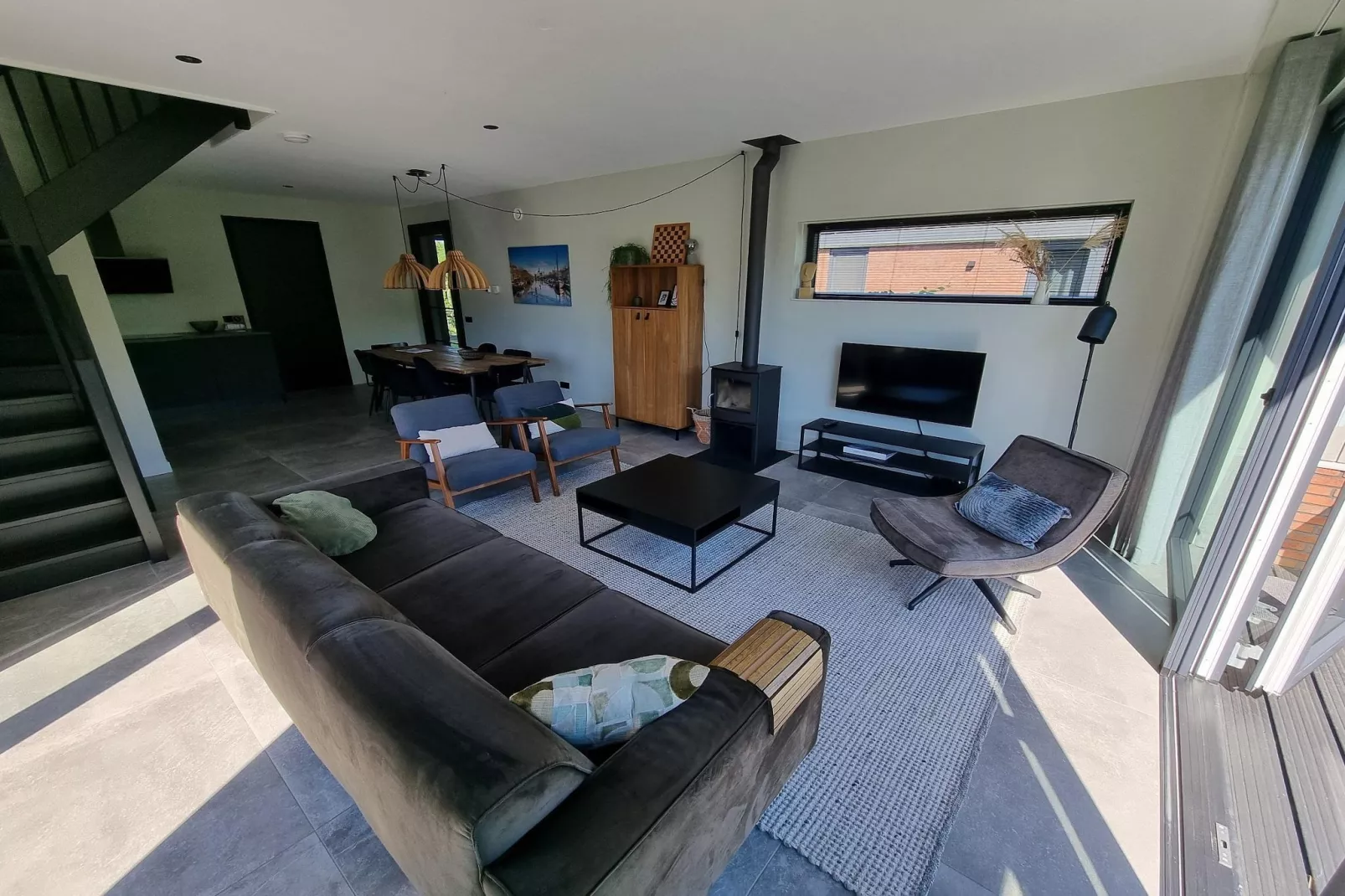 Watervilla Tsien-Woonkamer