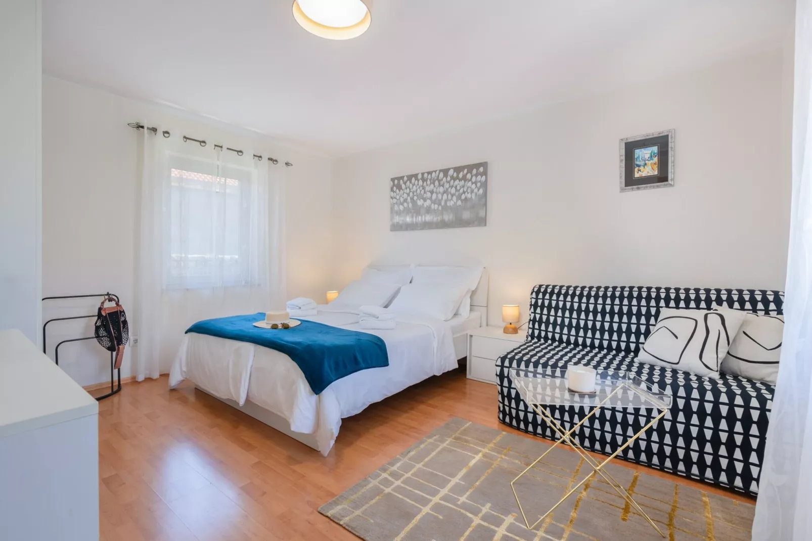 Apartments Lotea - Two-Bedroom Apartment with Terrace and Sea View-Slaapkamer