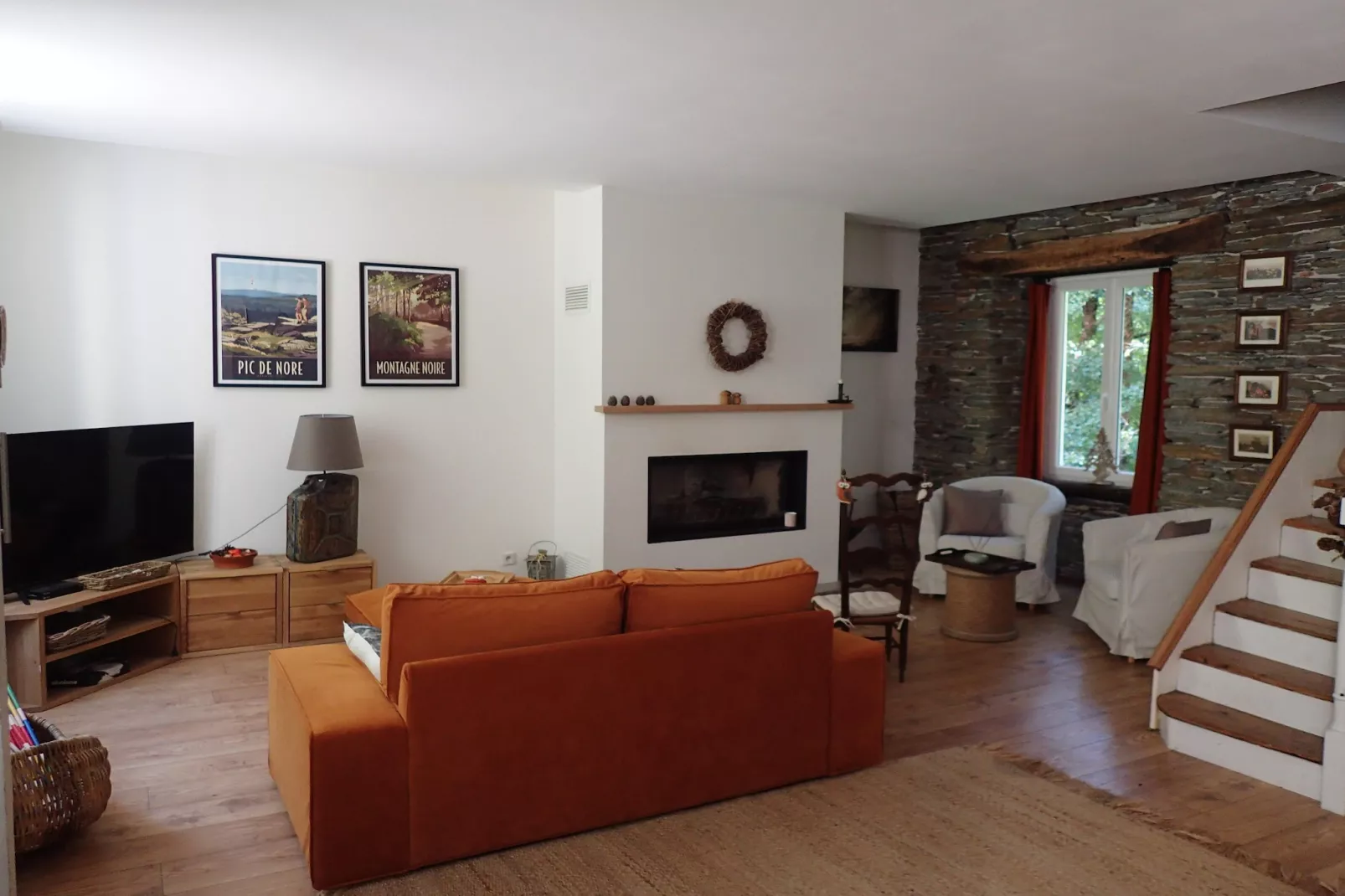 Le Moulin de Camelière-Woonkamer