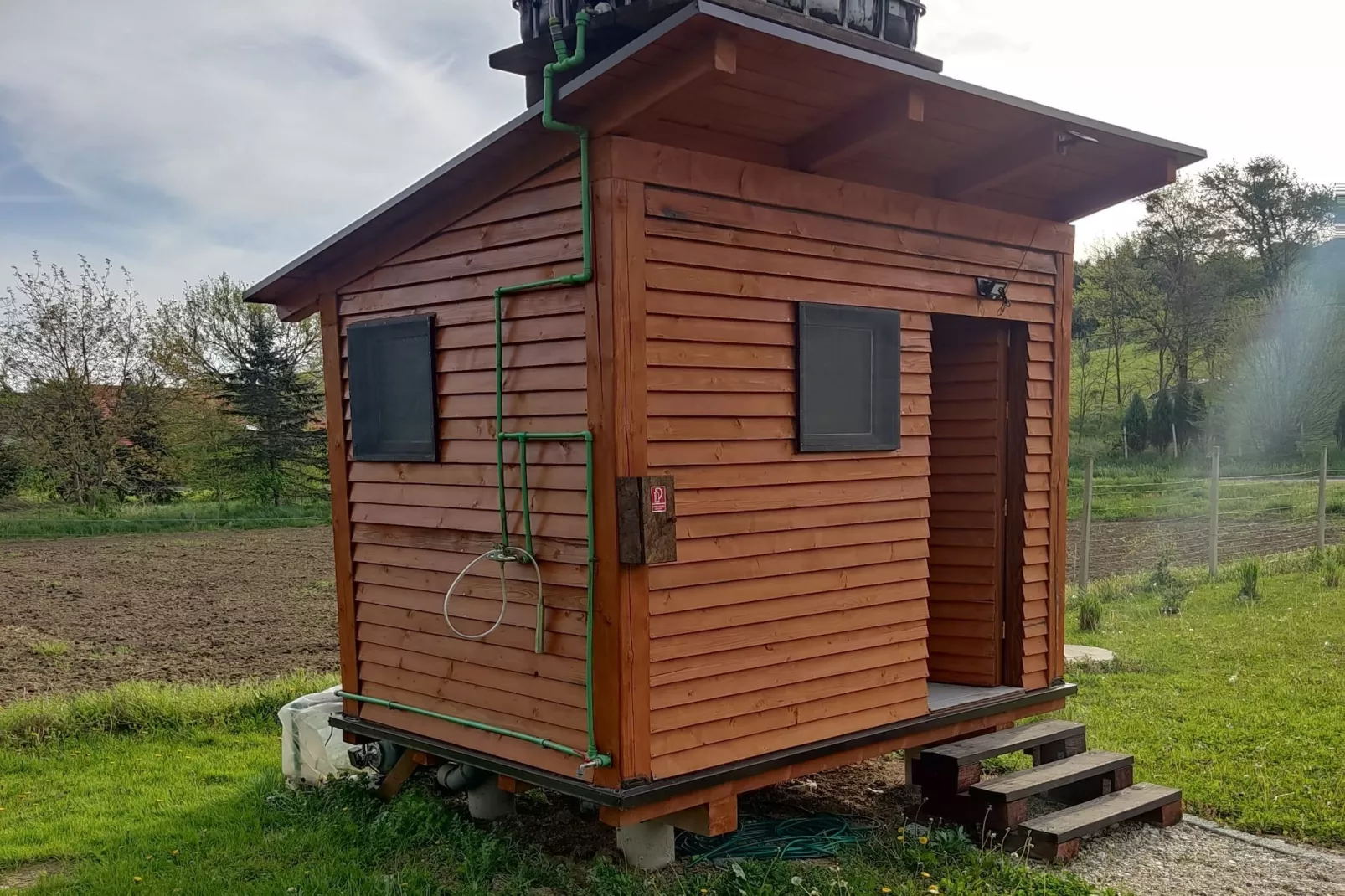 Robinzonski Kamp Hofman - Private Bungalow-Badkamer