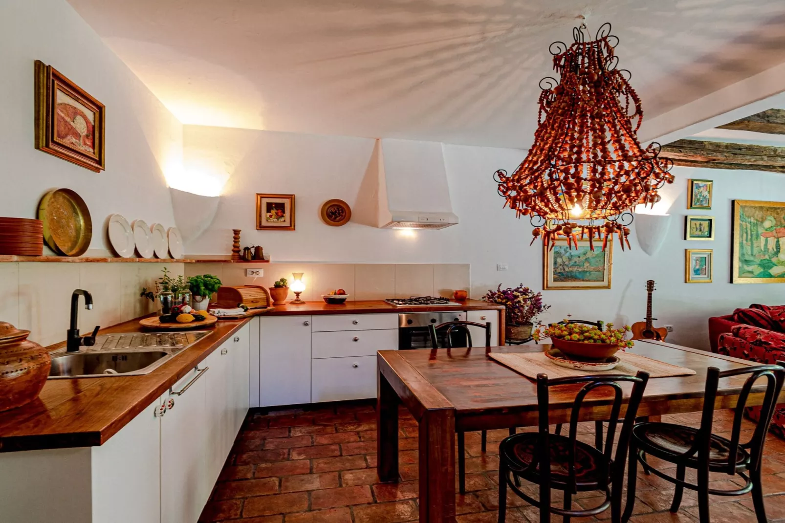 Stone House Anfitrite - Two Bedroom Villa with Private Pool and Terrace-Keuken