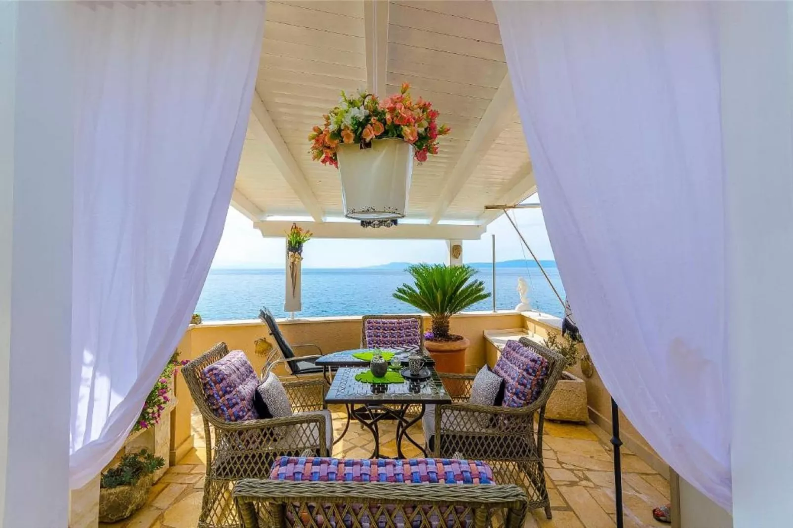 Apartments Nives -Standard Two Bedroom Apartment   (A1)-Terrasbalkon