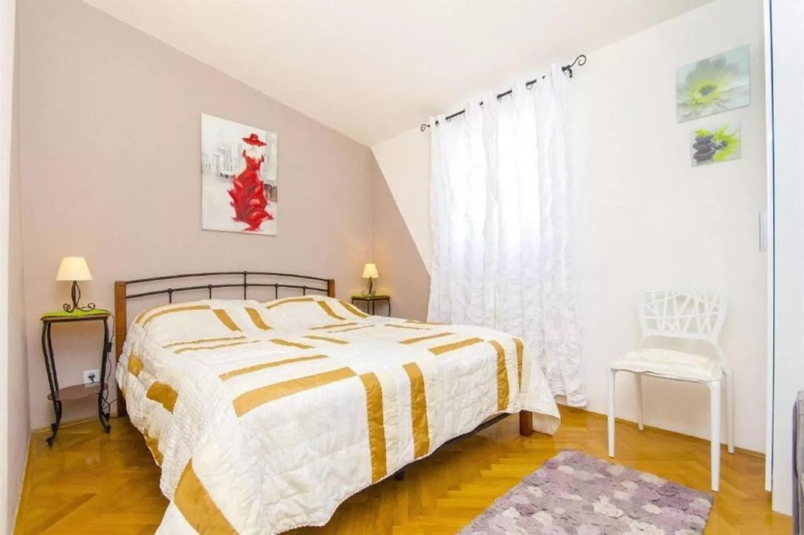 Apartments Nives - One Bedroom Apartment (A2)-Slaapkamer