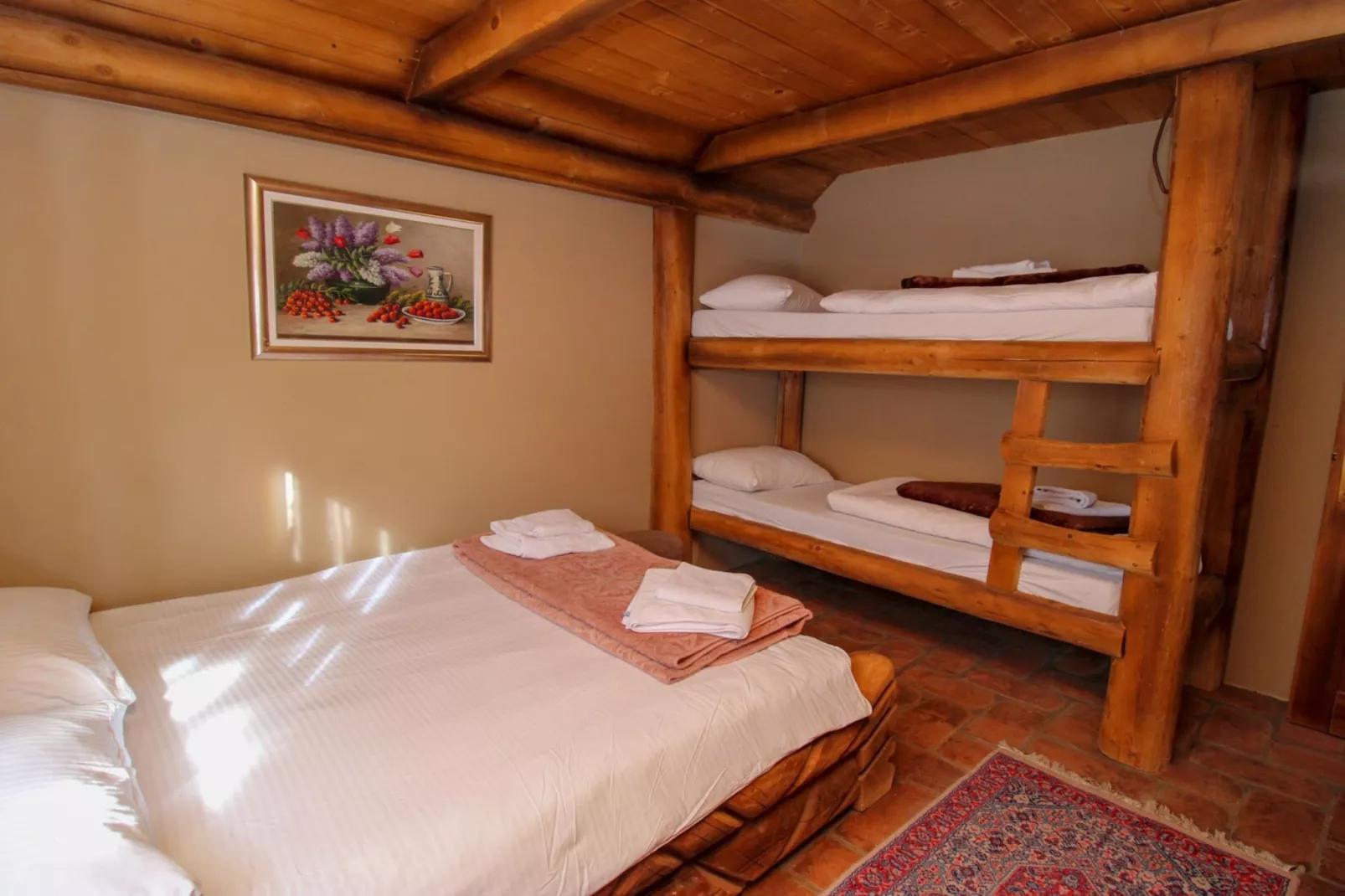 Ethno Village Dolina Mira - Two Bedroom Holiday Home (Romanija)-Slaapkamer