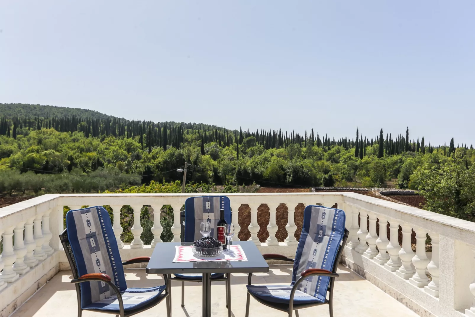 Apartments Villa Harmonia - Comfort One-Bedroom Apartment with Balcony and Shared Pool-Terrasbalkon