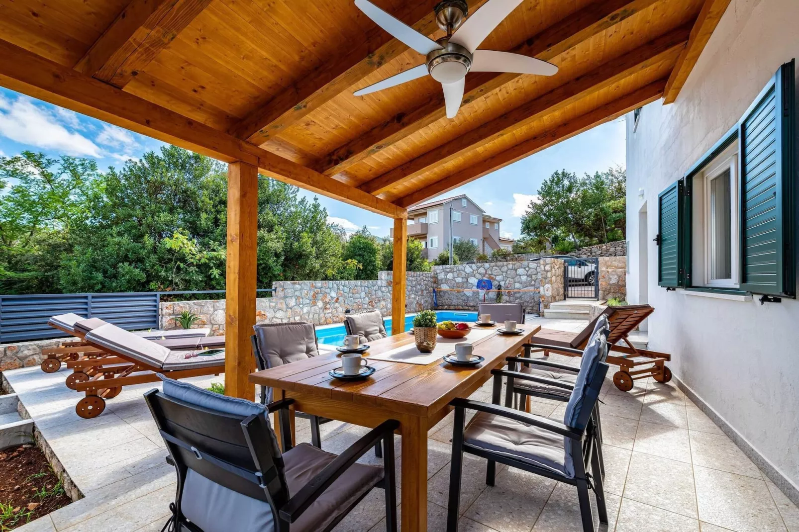 Sea view Villa Nana-Terrasbalkon