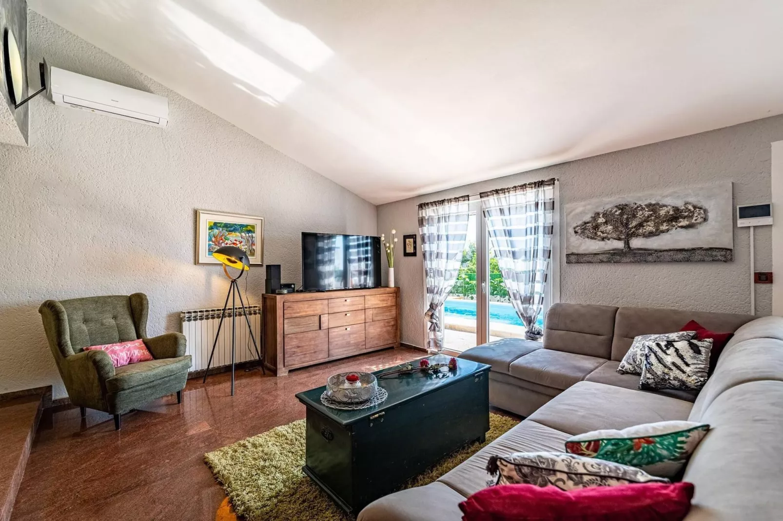 Sea view Villa Elia-Woonkamer