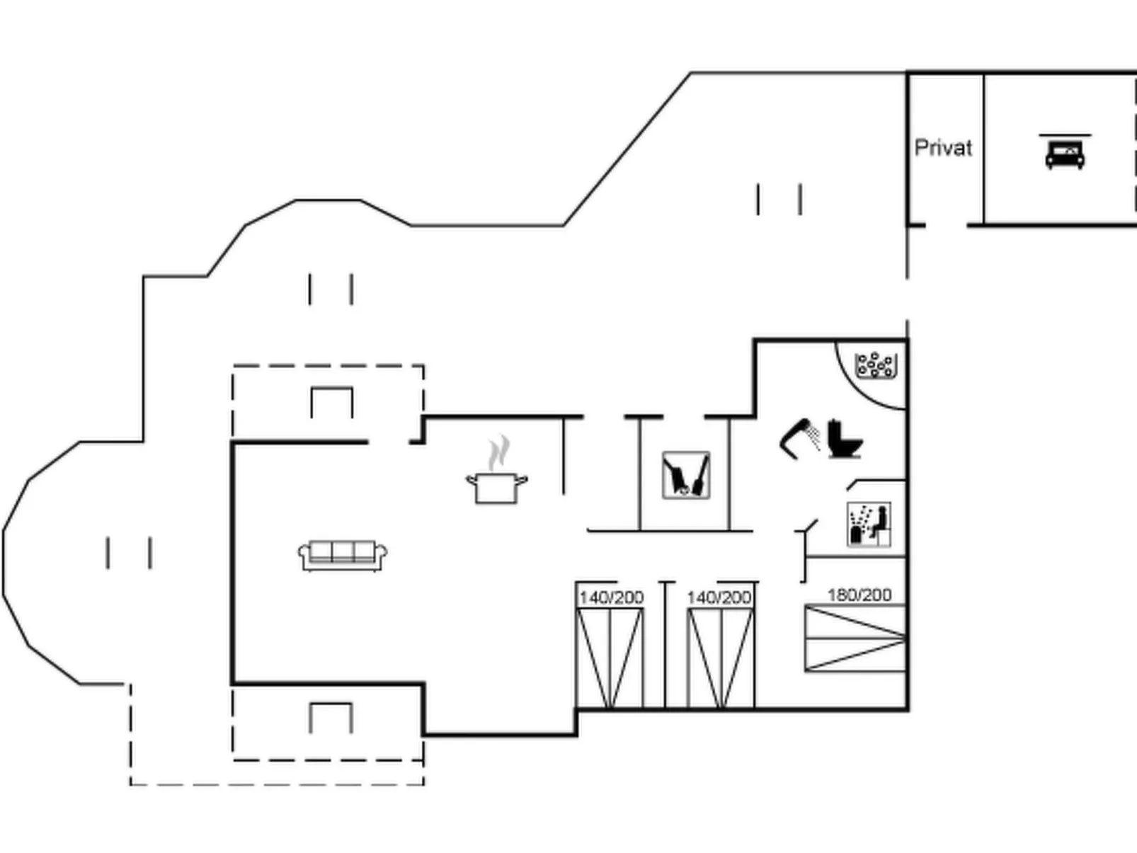 "Gyda" - 100m from the sea