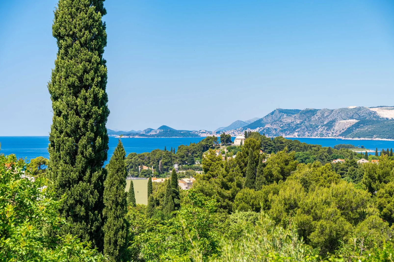 Villa Alegria Cavtat - Comfort Two Bedroom Apartment with Sea View (Apartment C)-Buitenlucht