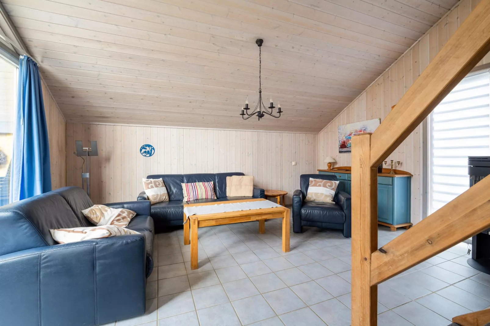 FH Wildgans Comfort mit Sauna & Kaminofen 81 qm 120-Woonkamer