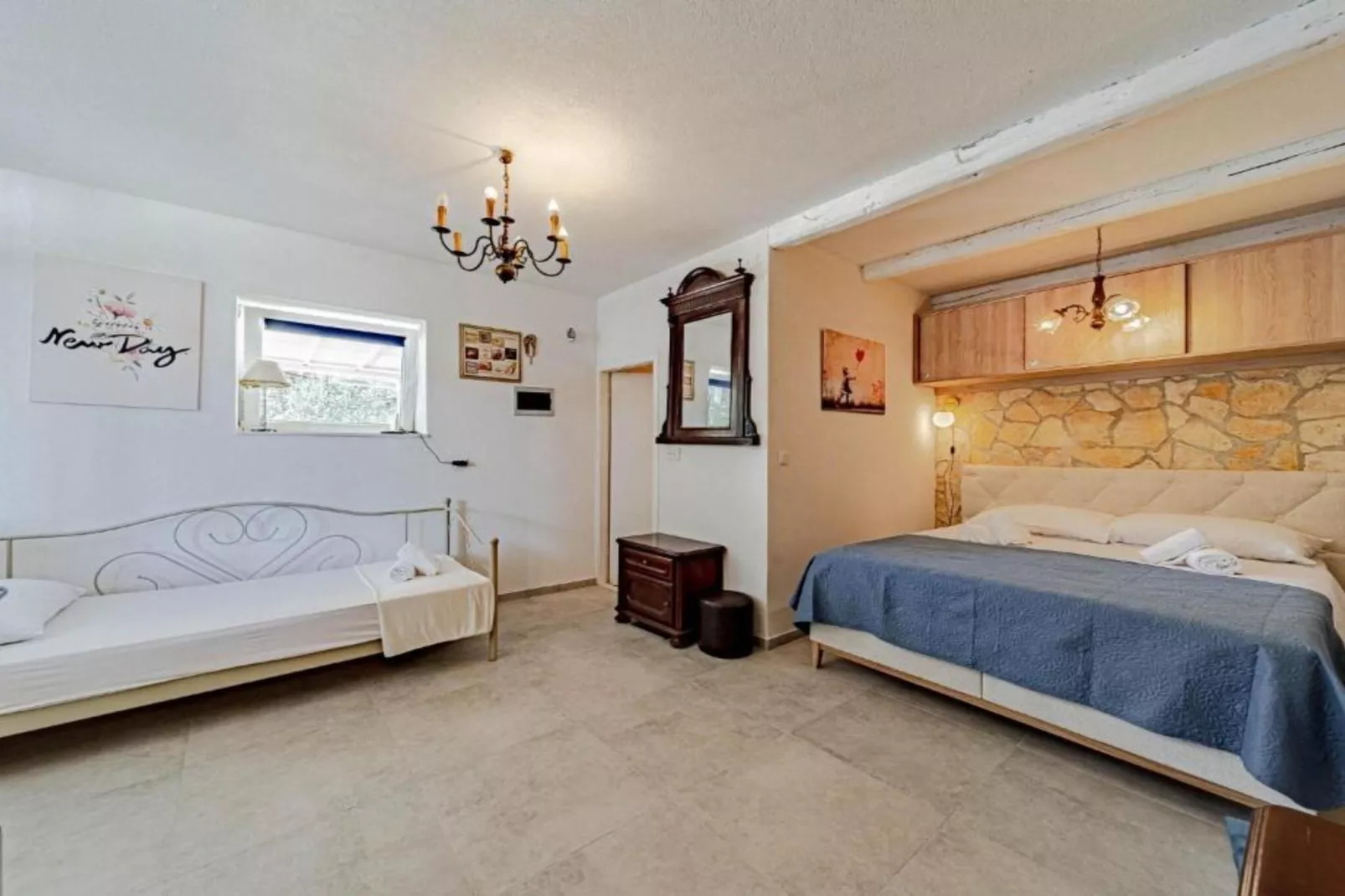 Natur Olive House Ston-Slaapkamer