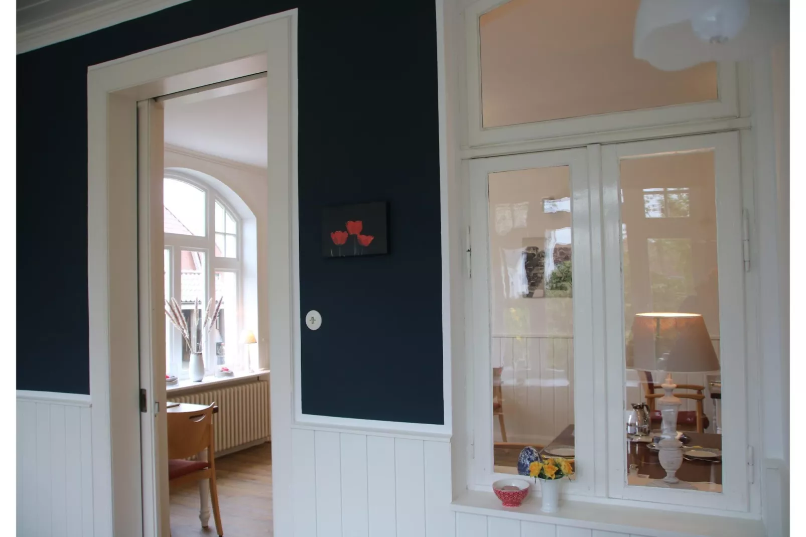 Ferienhaus Hilligenlei-Woonkamer