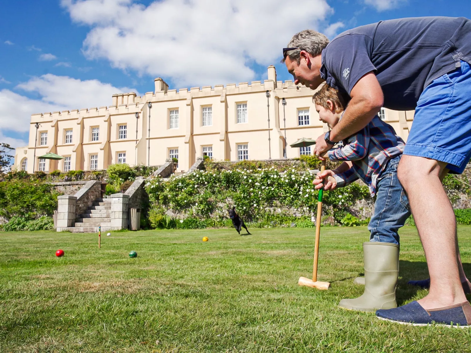 Historic Castle on River Tamar-Buiten