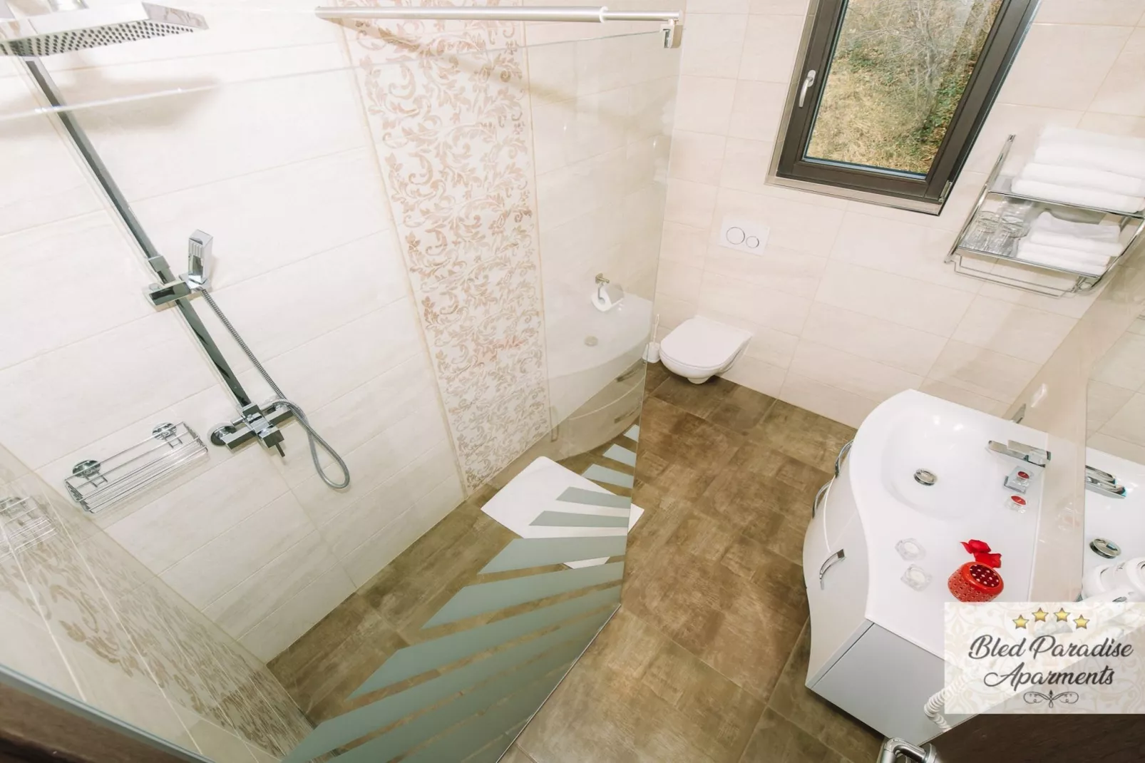 Bled Prestigious and Stylish Apartments - Standard One Bedroom Apartment with Balcony (owner 3)-Badkamer