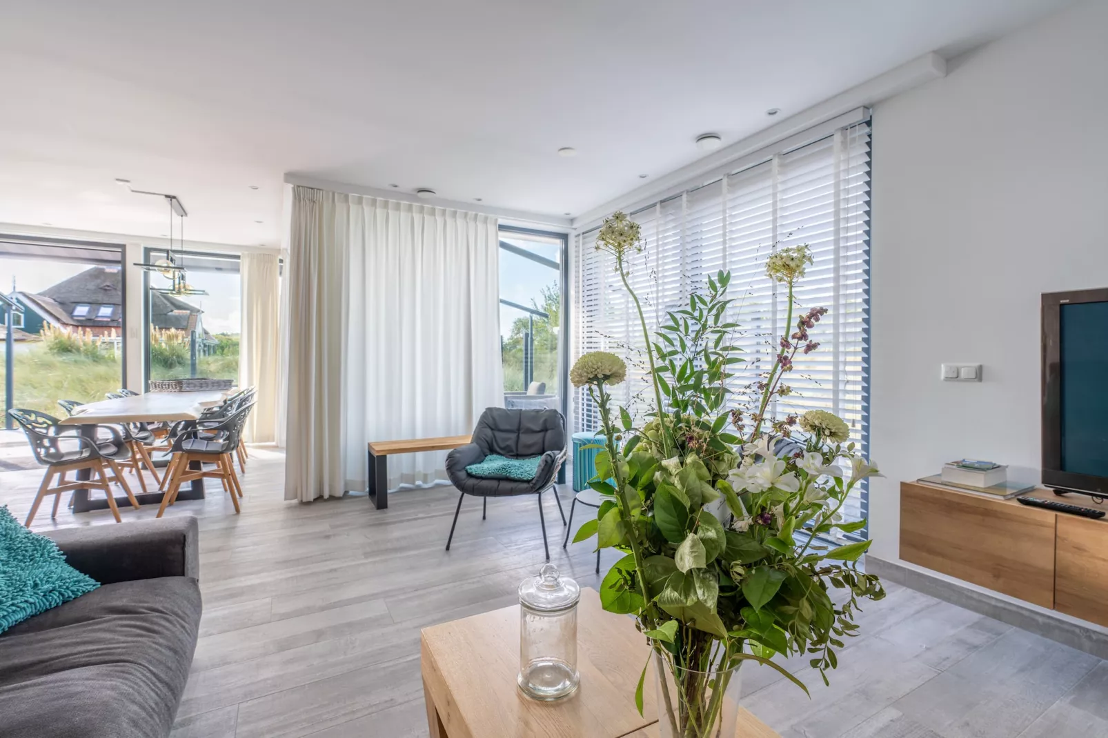 Strandvilla Hygge-Woonkamer