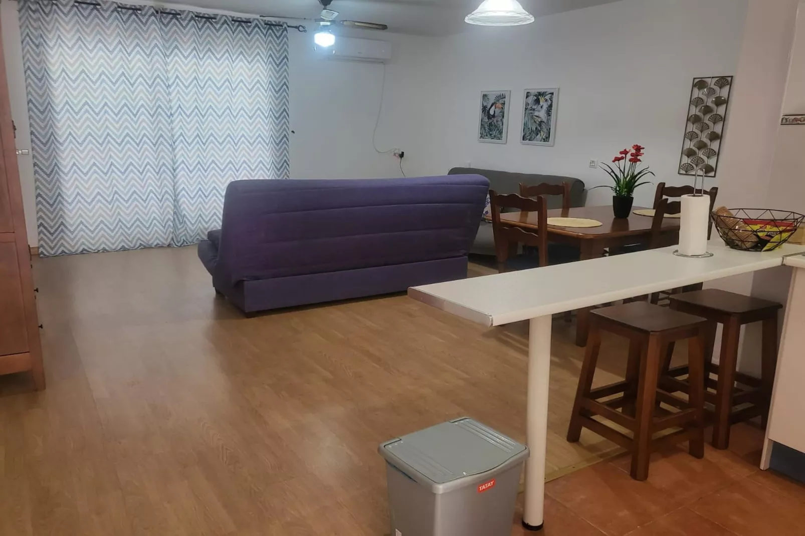 CT 369 AL - Faro's Apartmento Naturista - Primera Linea Vera Playa-Woonkamer