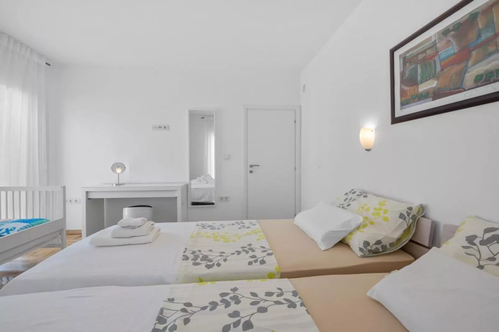 Apartments Villa Salvia Adriatica Grebaštica - Two Bedroom Apartment With Terrace And Sea View (Adriatica)-Slaapkamer