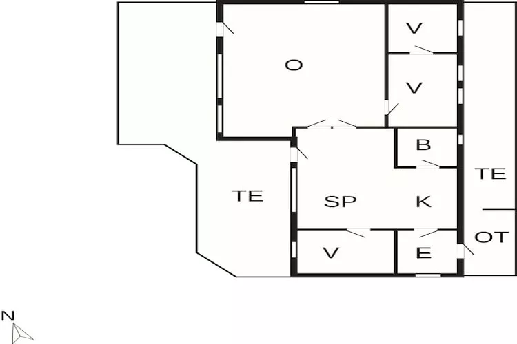 8 persoons vakantie huis in Løgstør-By Traum-Plattegrond