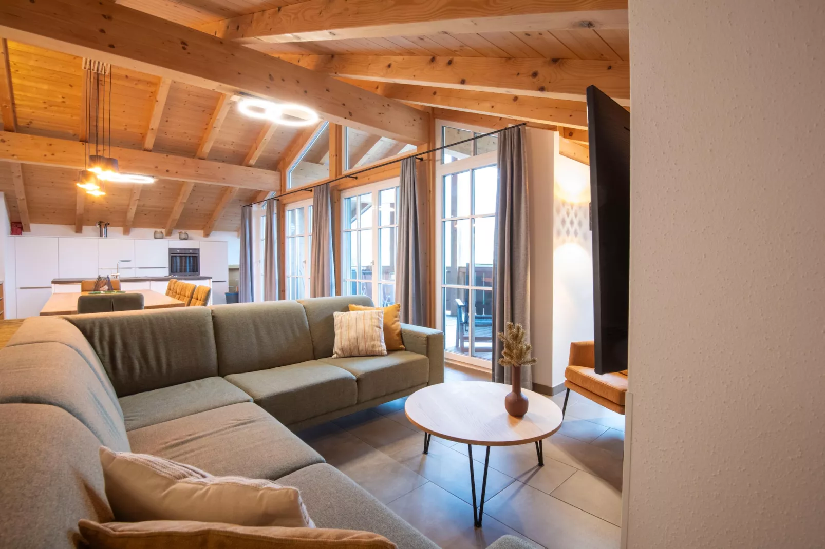 Residenz Edelalm - Penthouse-Woonkamer