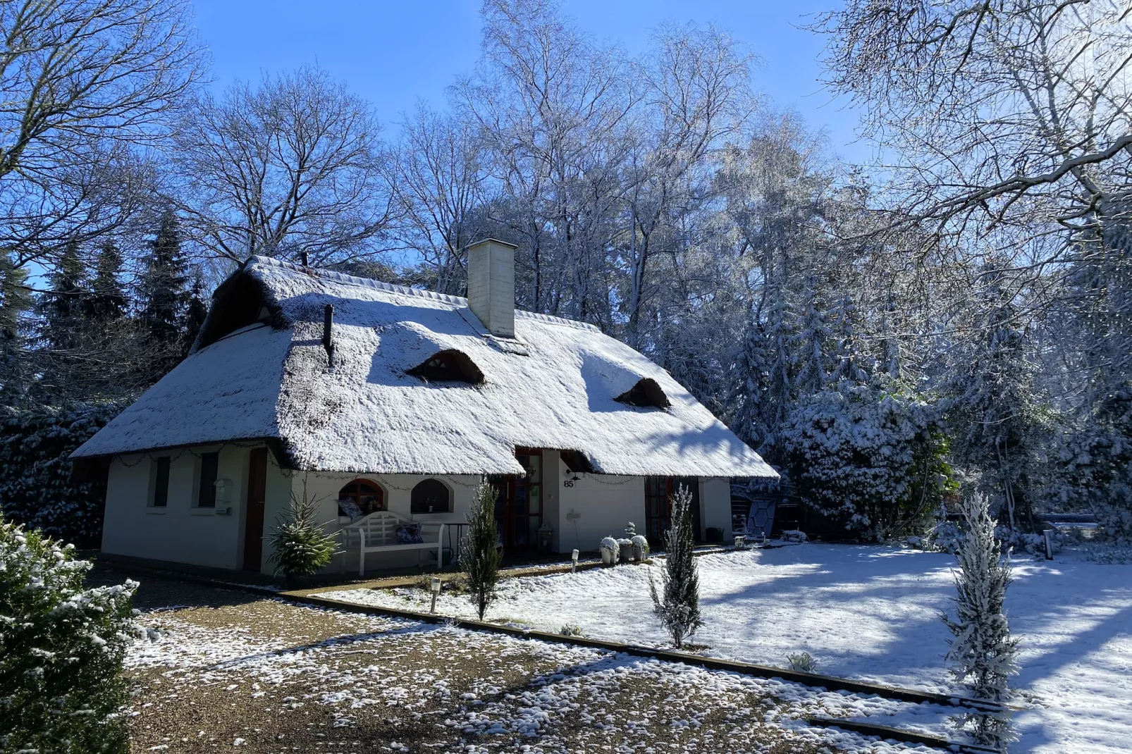 Boschhuys-Exterieur winter