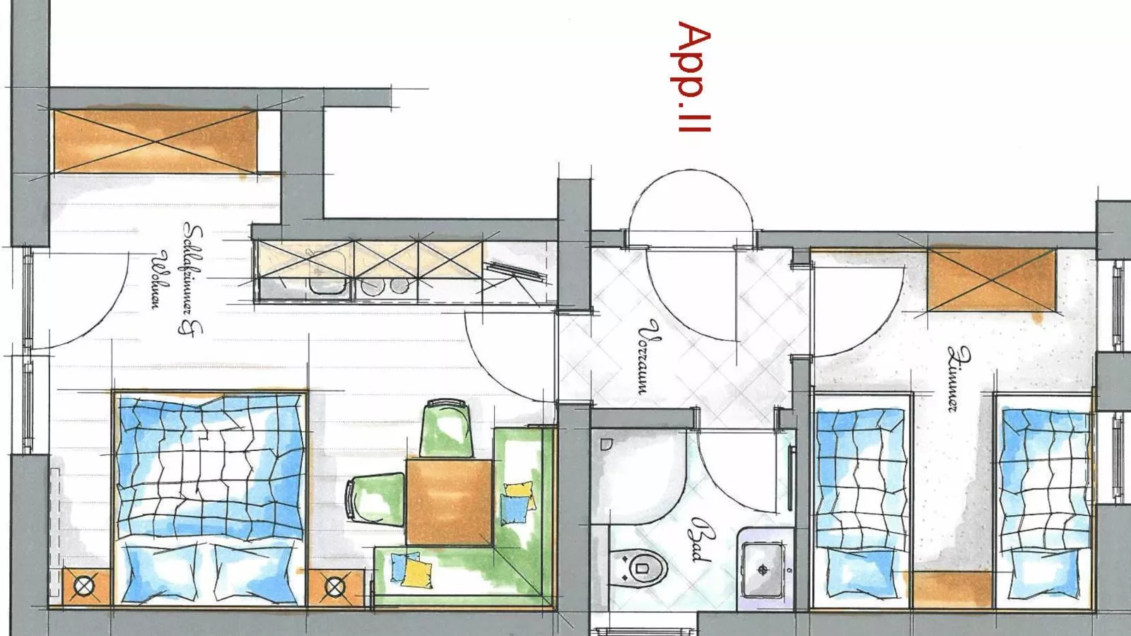 Röck II-Plattegrond
