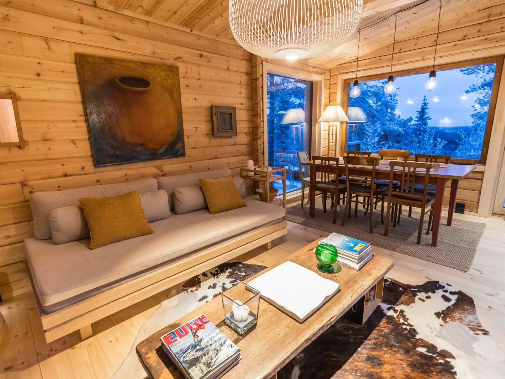 Kelokaltiokylän maja 22-Binnen