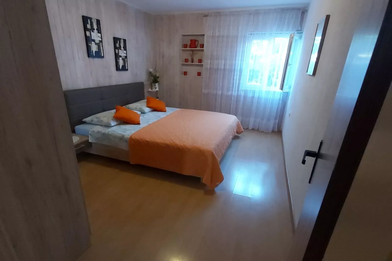 Apartments Ivan Supetar - Two Bedroom Apartment with Terrace no1-Slaapkamer