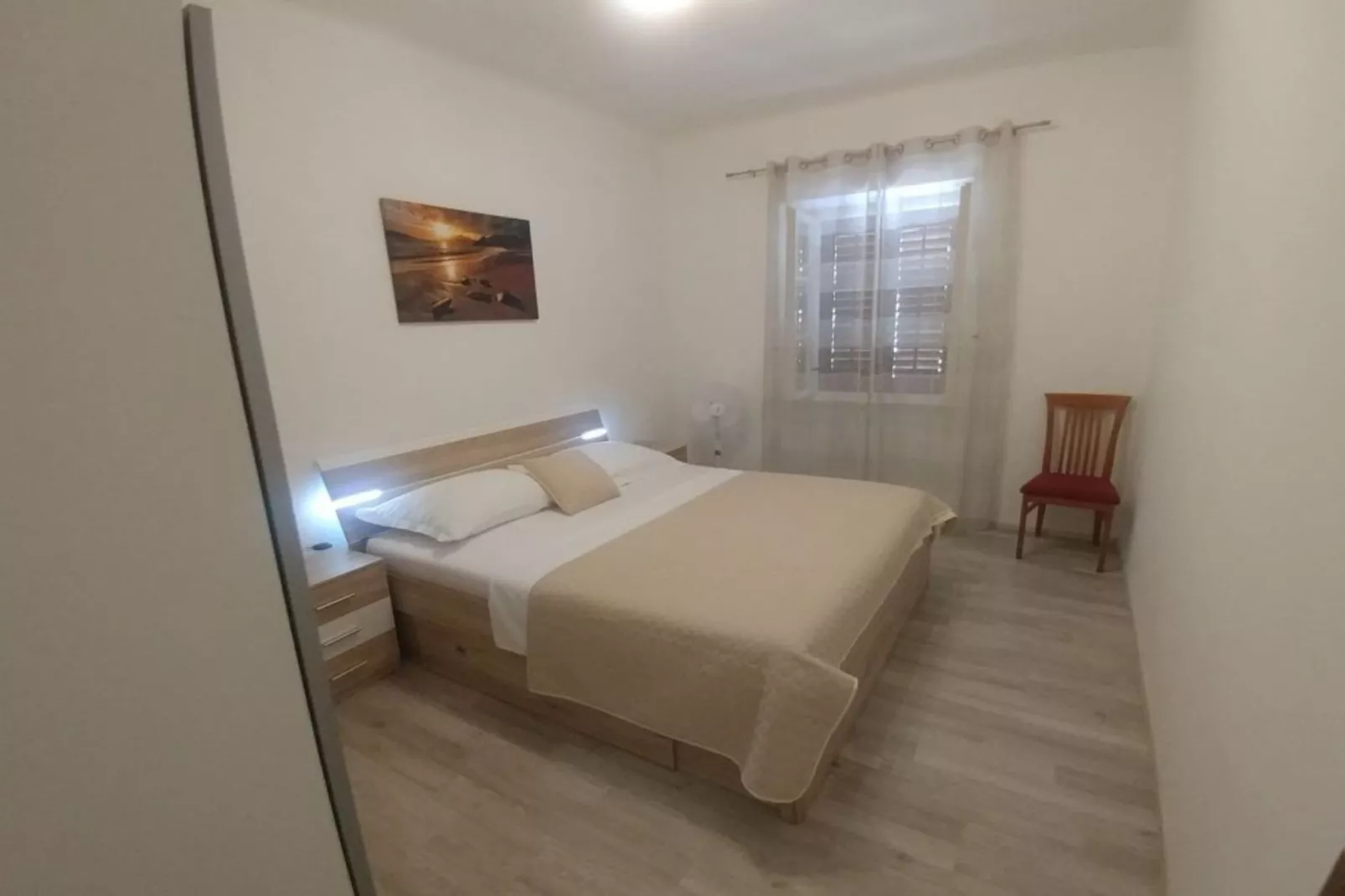 Four Bedroom Holiday Home With Terrace & Sea View-Slaapkamer