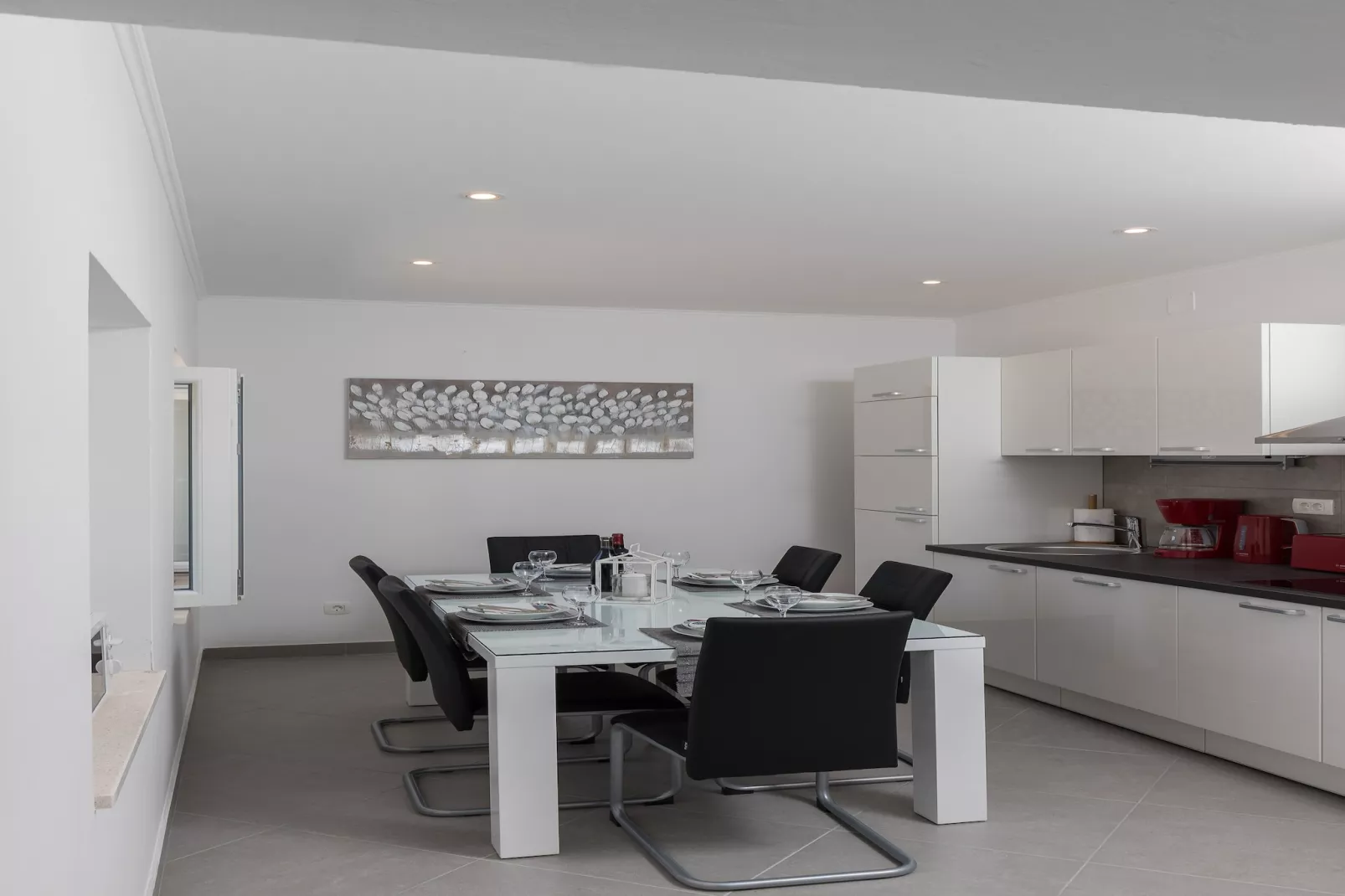 Holiday Home Monika - Two Bedroom Holiday Home with Terrace and Sea View-Eetkamer