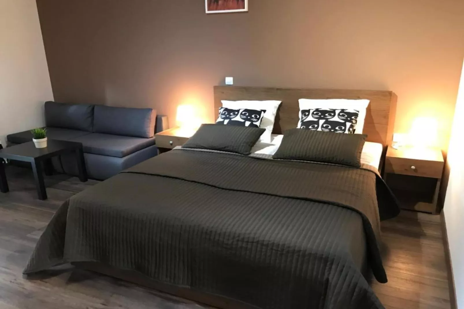 Villa Rubčić - Double room with Terrace and Poold View - (10)-Slaapkamer