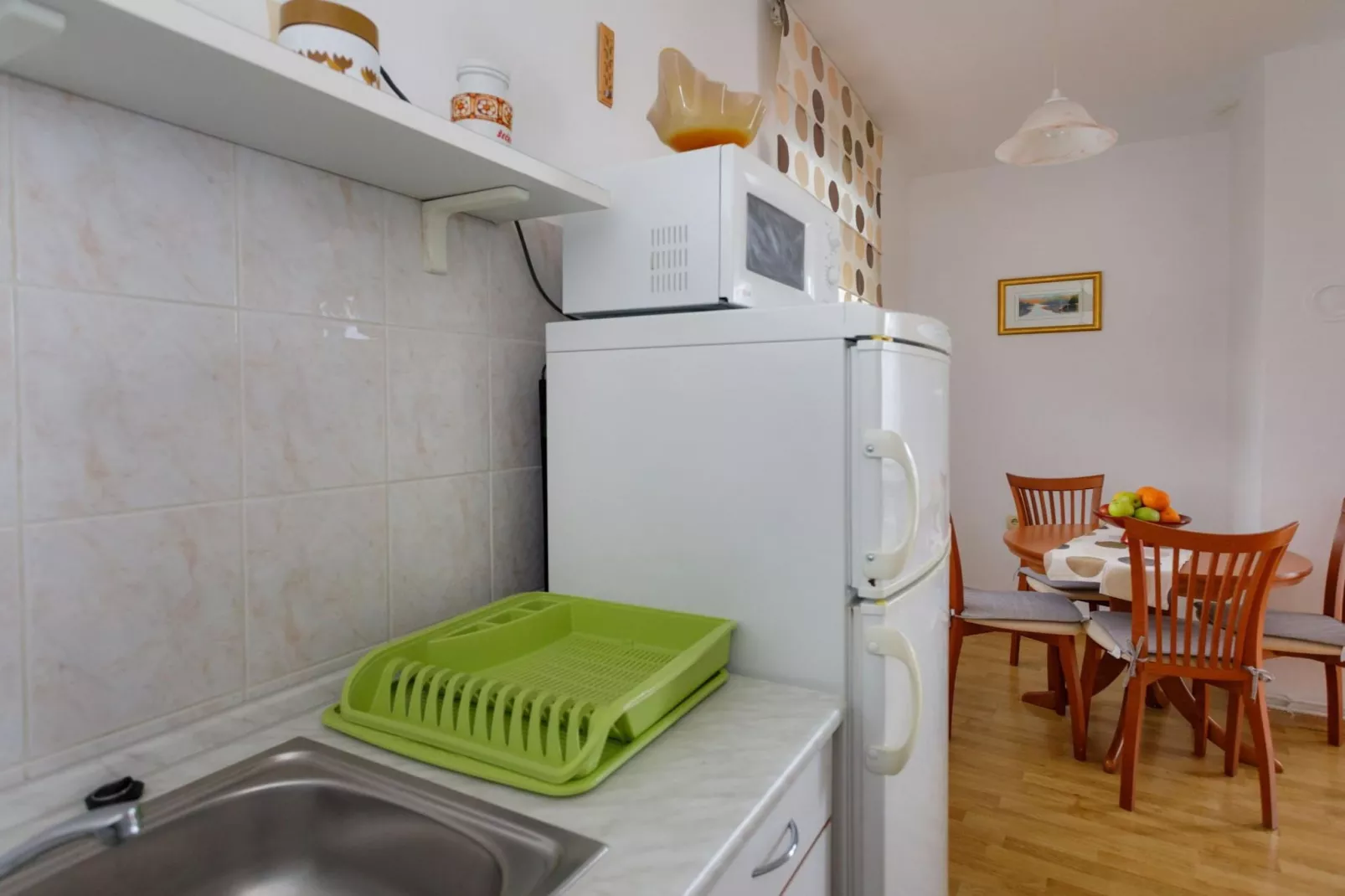 Charming and Tranquil Krk Center Apartment - One Bedroom Apartment with  Balcony-Keuken