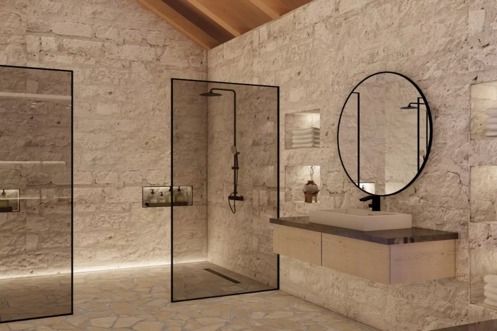 Villa Marina - Five Bedroom Villa With Pool-Badkamer