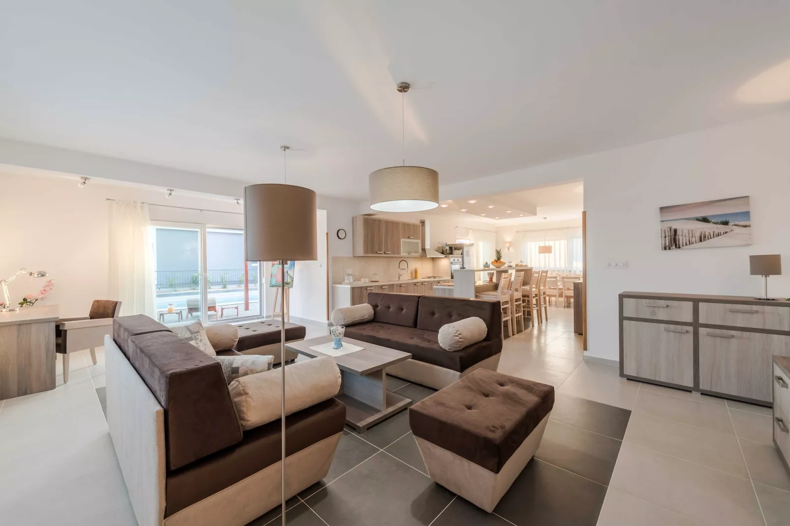 Luxury Escape with Swimming Pool & Modern Design -Deluxe Four Bedroom Villa with Private Pool (Villa 6)-Woonkamer