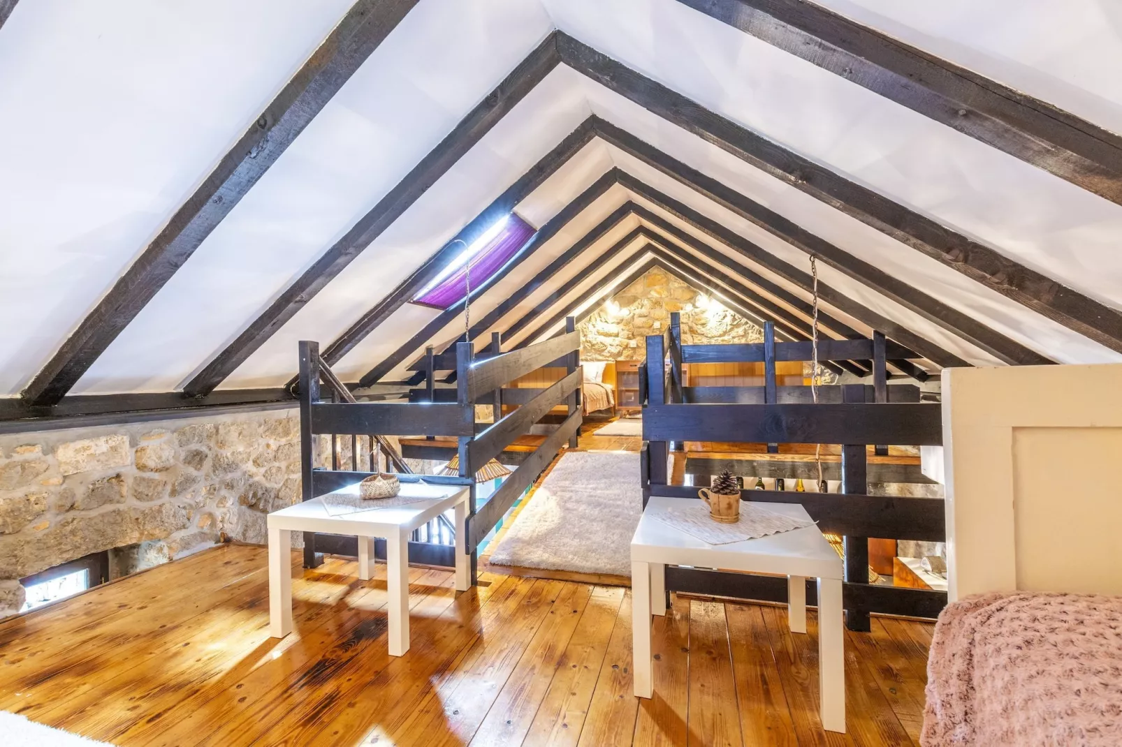 Rustical Resort Kokorići with Shared Outdoor Swimming Pool - One Bedroom Apartment-Slaapkamer