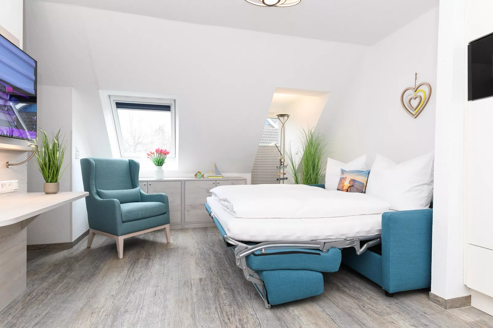 Haus Strandkorb 3-Woonkamer