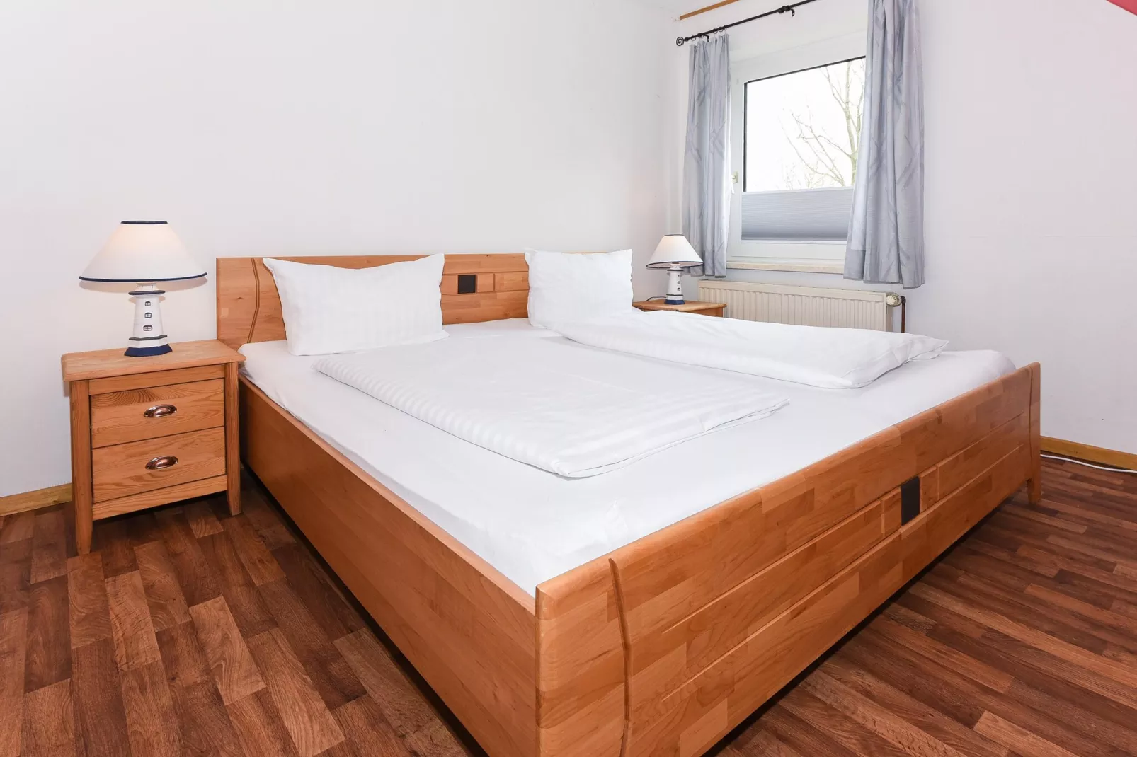 Deichblick Haus Hafeneck-Slaapkamer