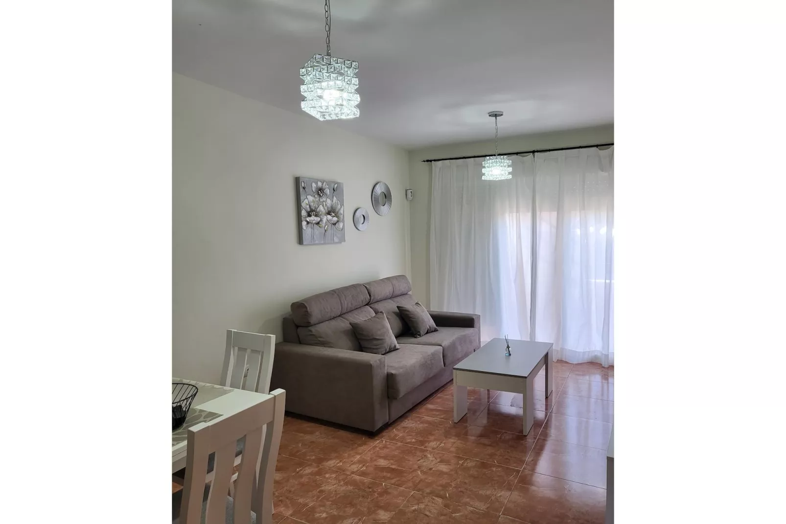 CT 351 AL - Faro's Atico Duplex con piscina privada - Vera Playa-Woonkamer