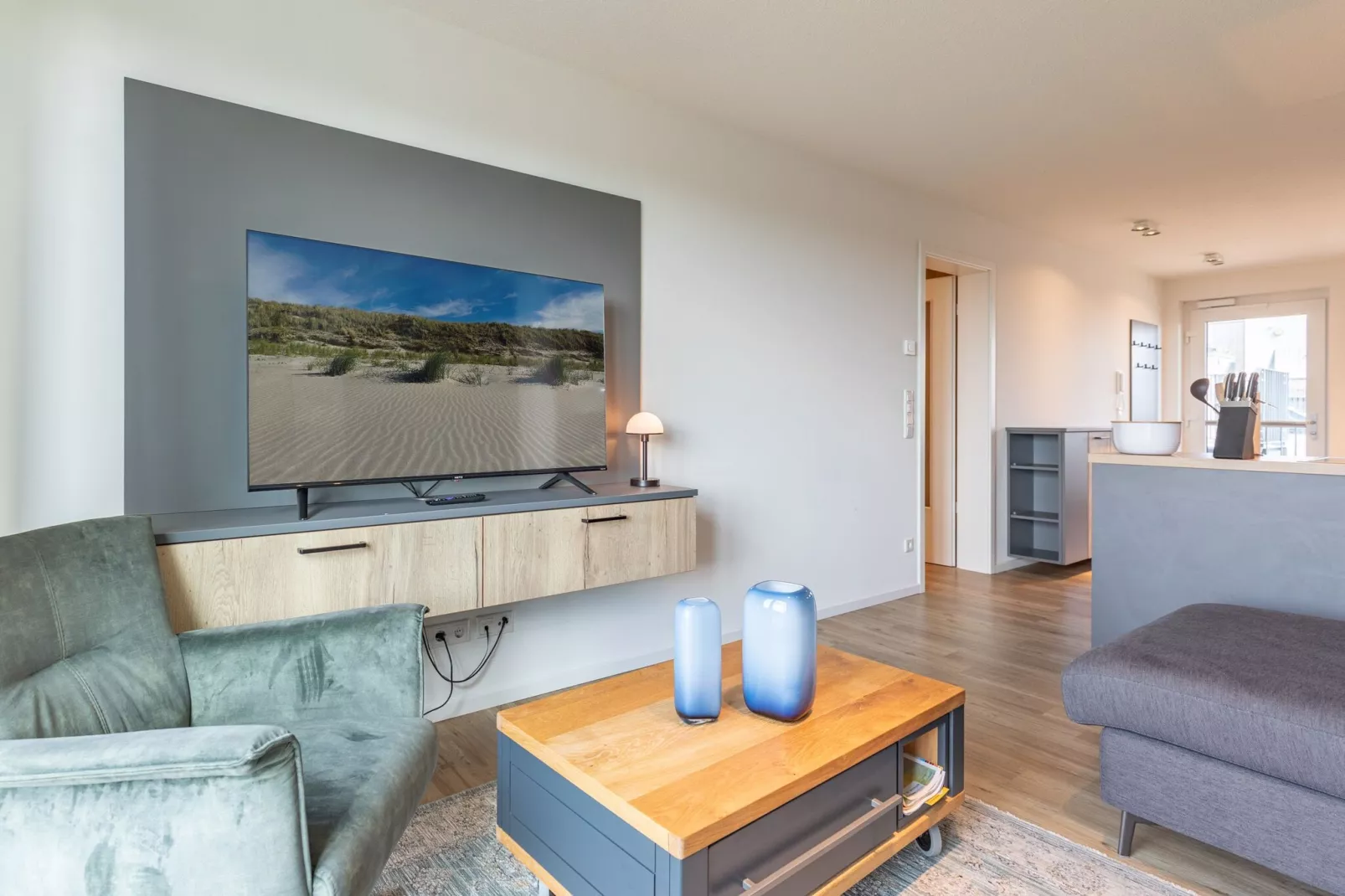 Halligwelt de Luxe auf Nordstrand-Woonkamer