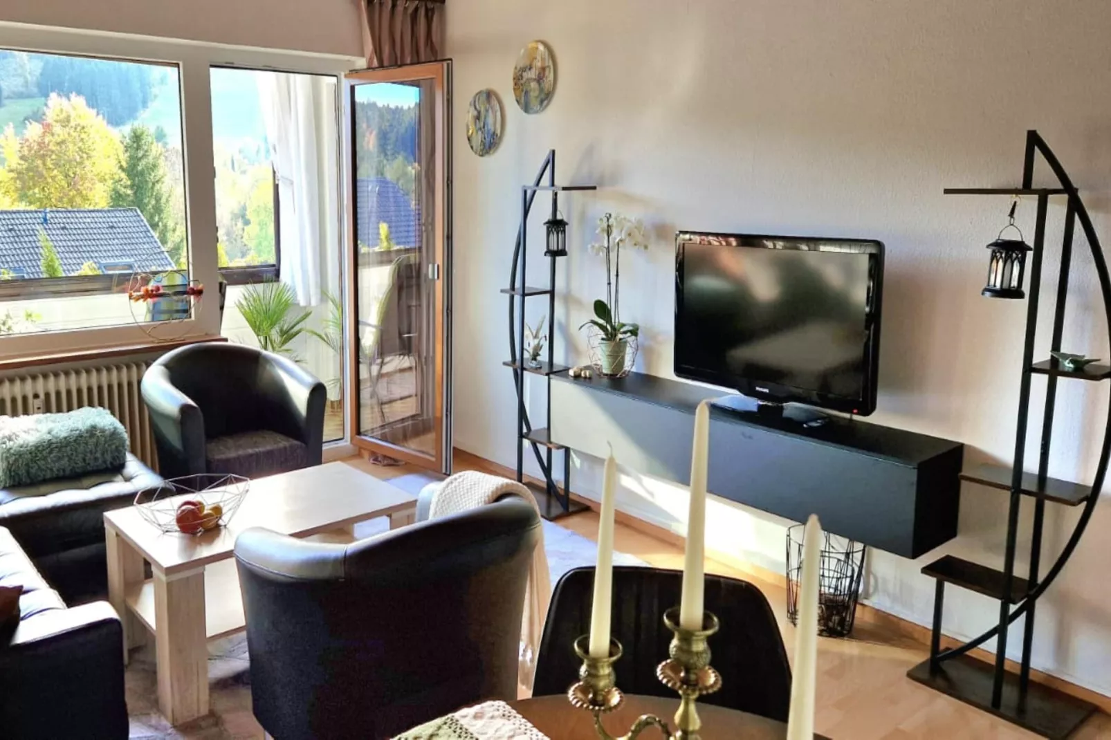 Ferienwohnung Herrischried an der Skipiste-Woonkamer