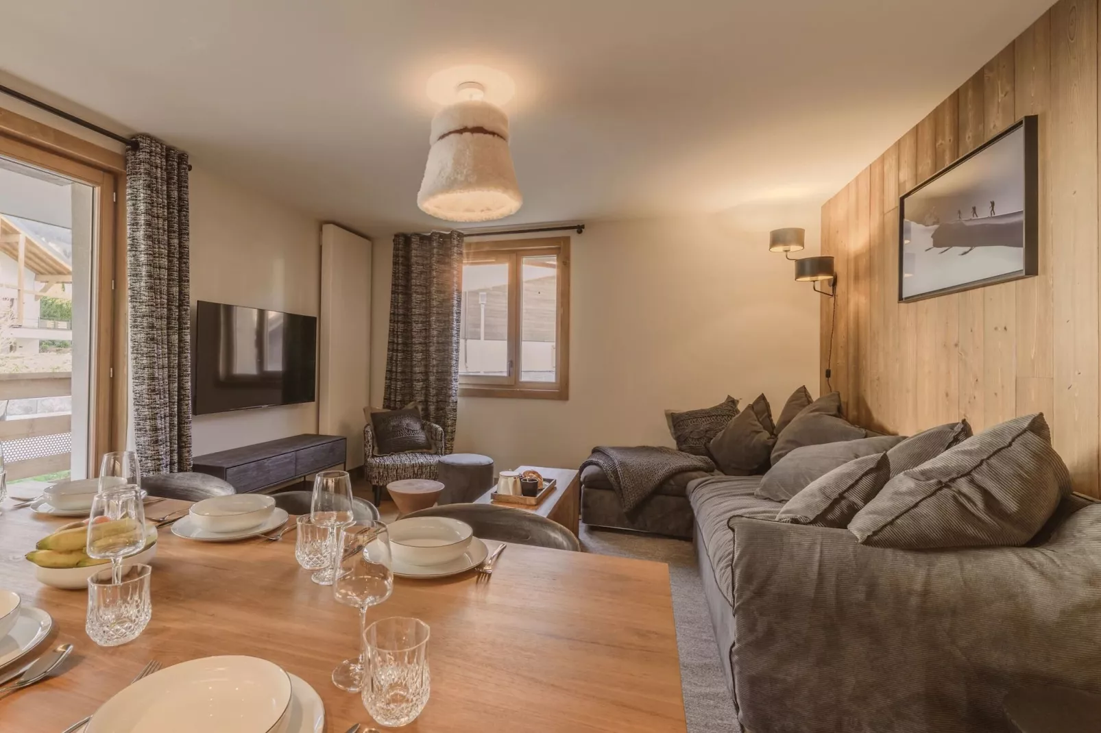 Residence L’ÉCLAT DES VÉRIAZ A48S - Woonkamer