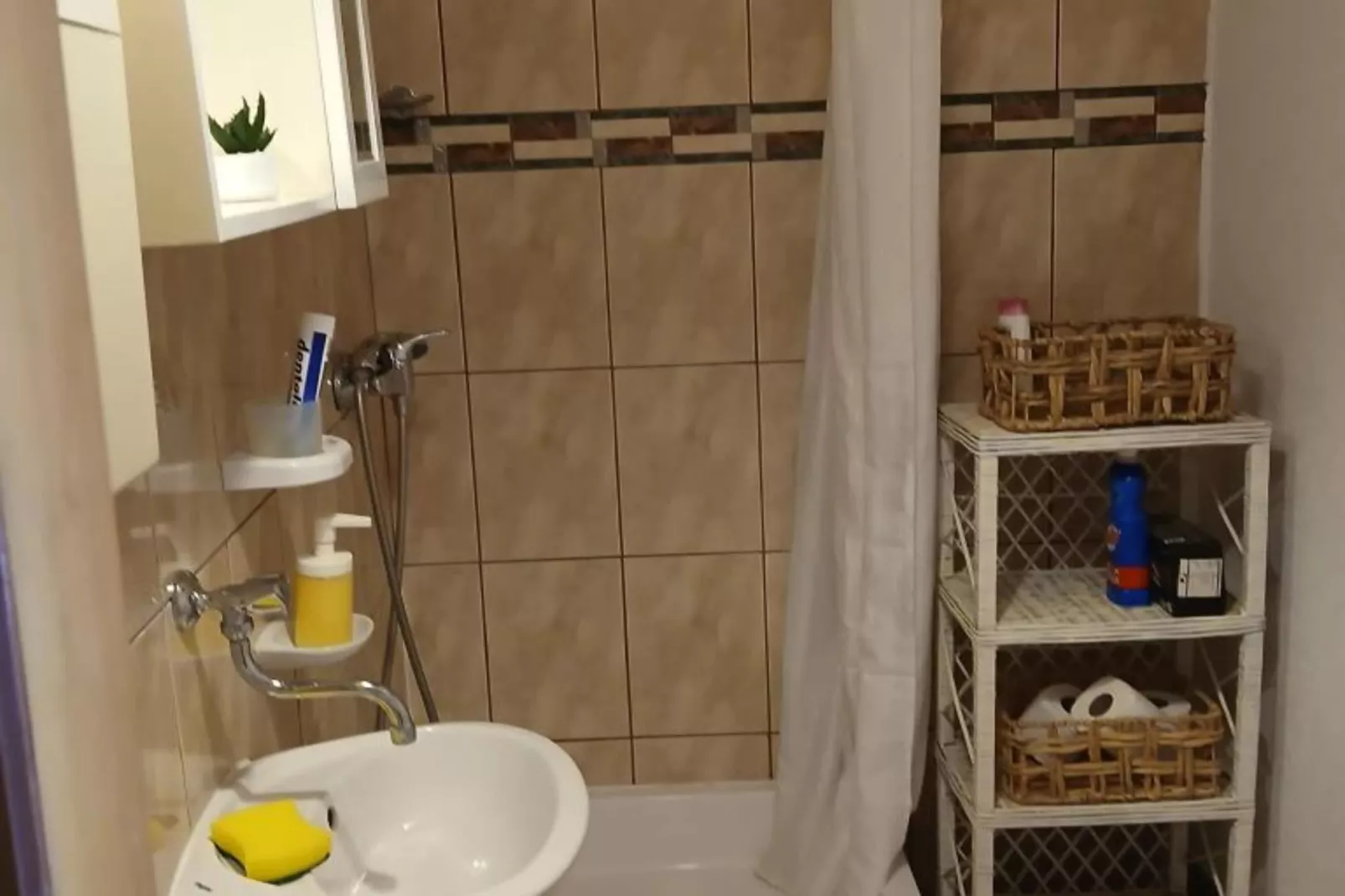 Apartmani Green Oasis - Studio Apartment with Terrace and Sea View-Badkamer