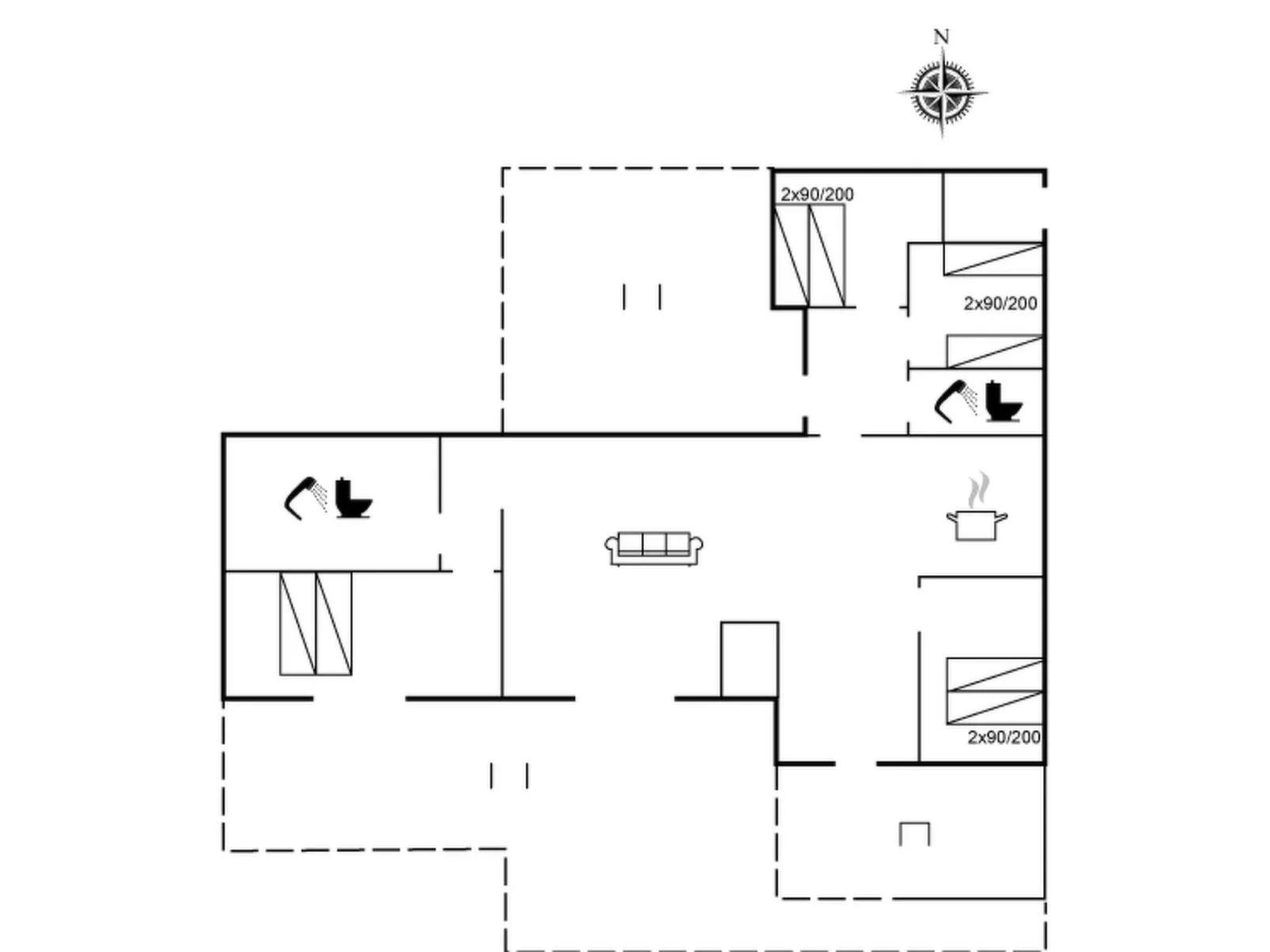 "Malwina" - 800m from the sea-Binnen