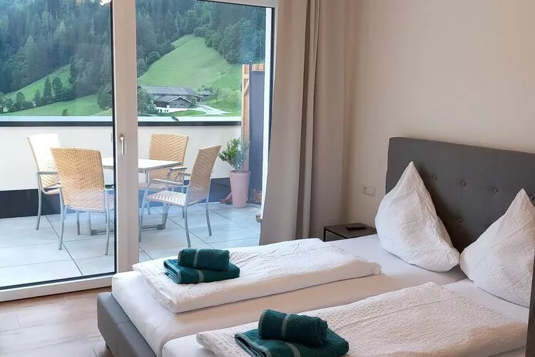 Apartment mit Balkon und wunderschönem Bergblick - 4 Personen-Slaapkamer