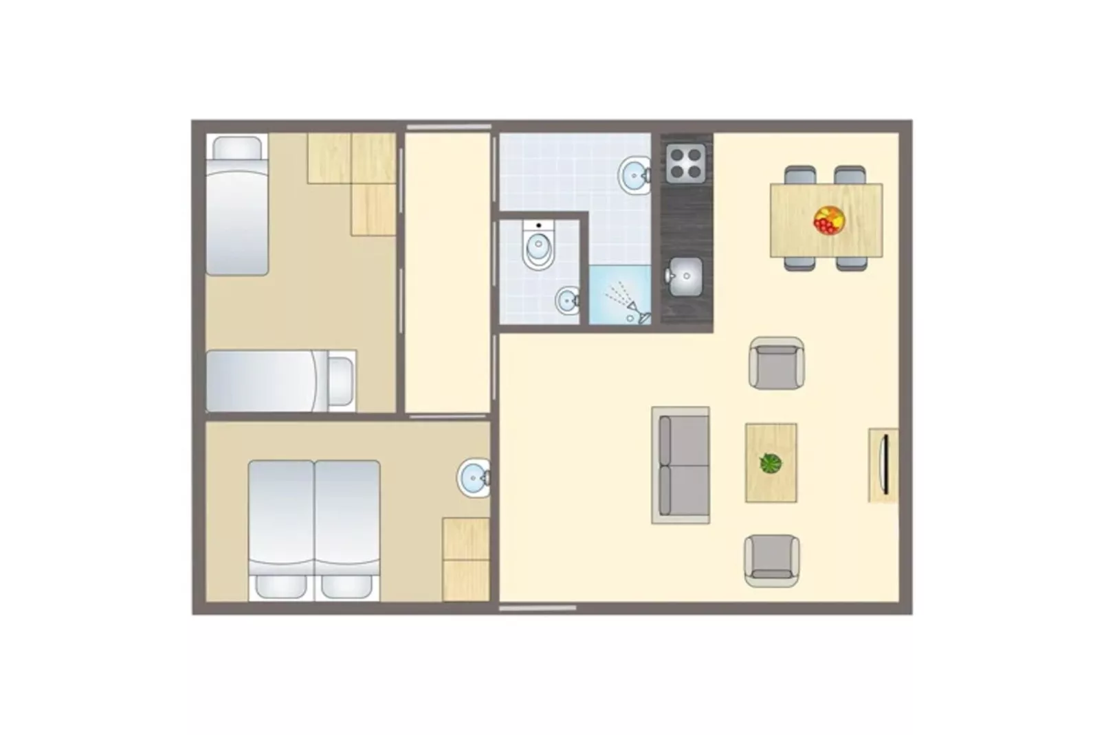 Bungalow 4C3 - Plattegrond