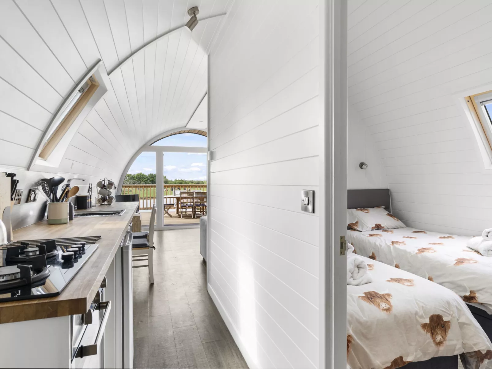 The Highland Camping Pod-Binnen