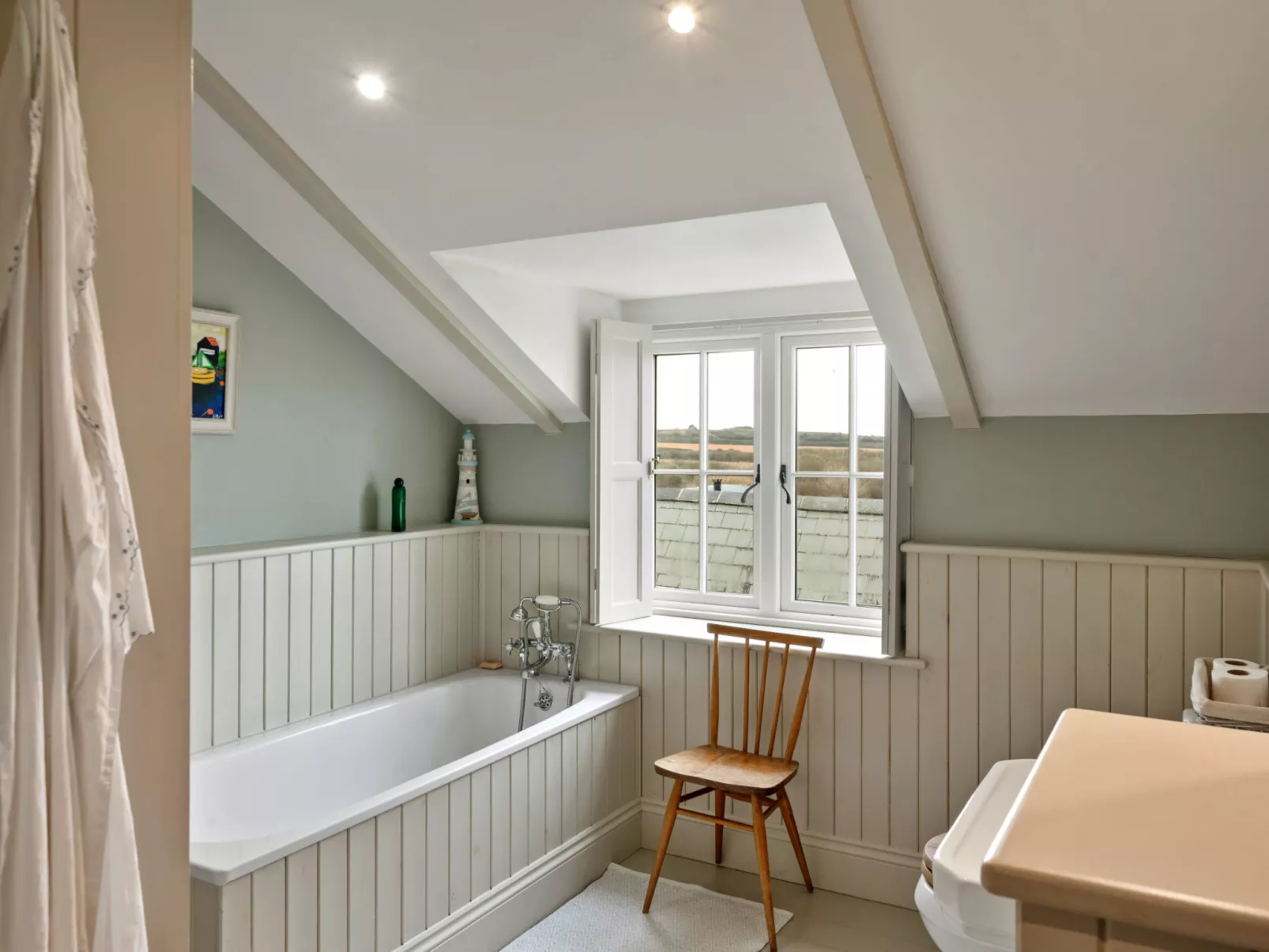 St Eval School House-Binnen