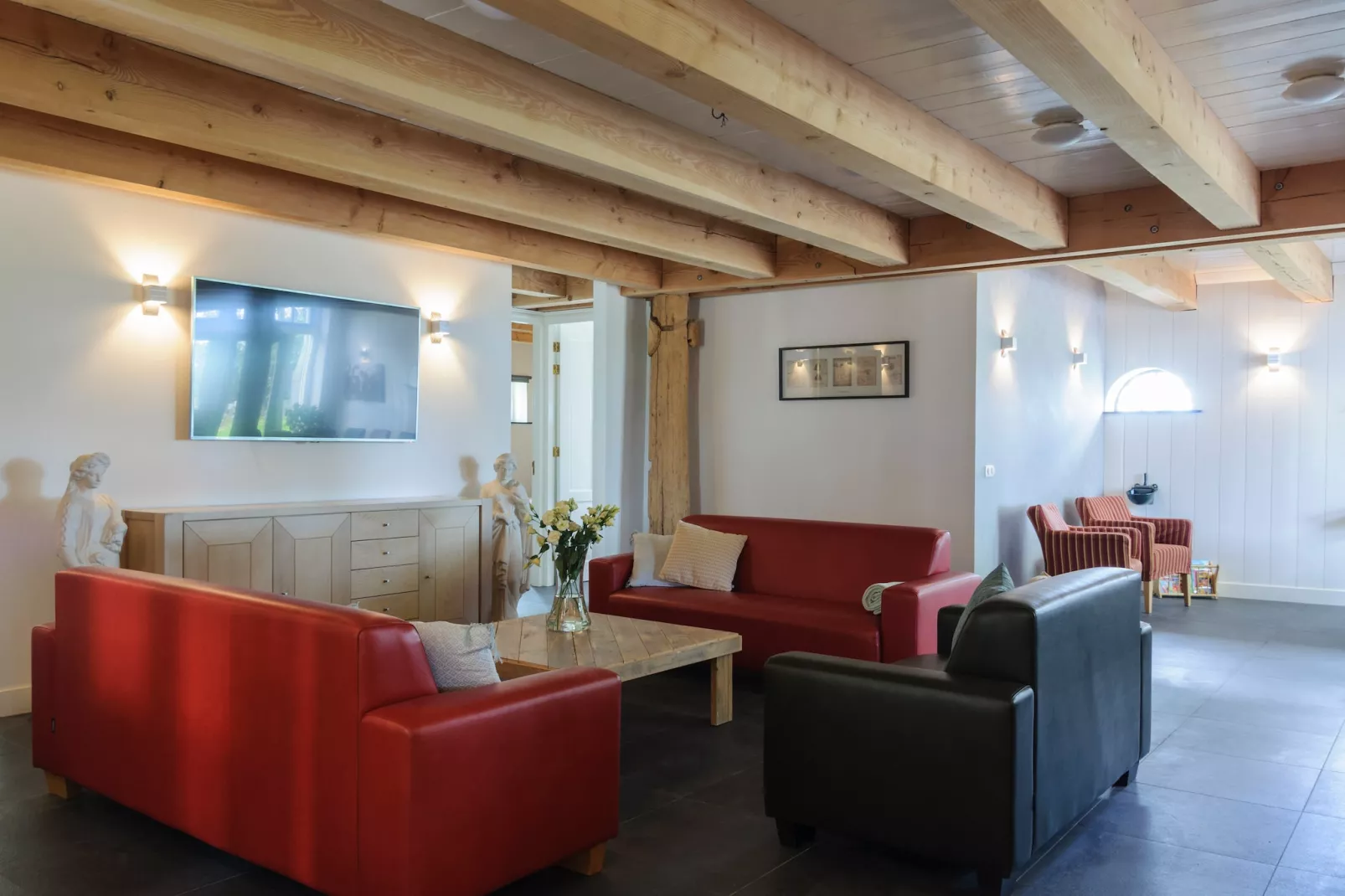 Groepsaccomodatie - Balkenhoeve - Woonkamer