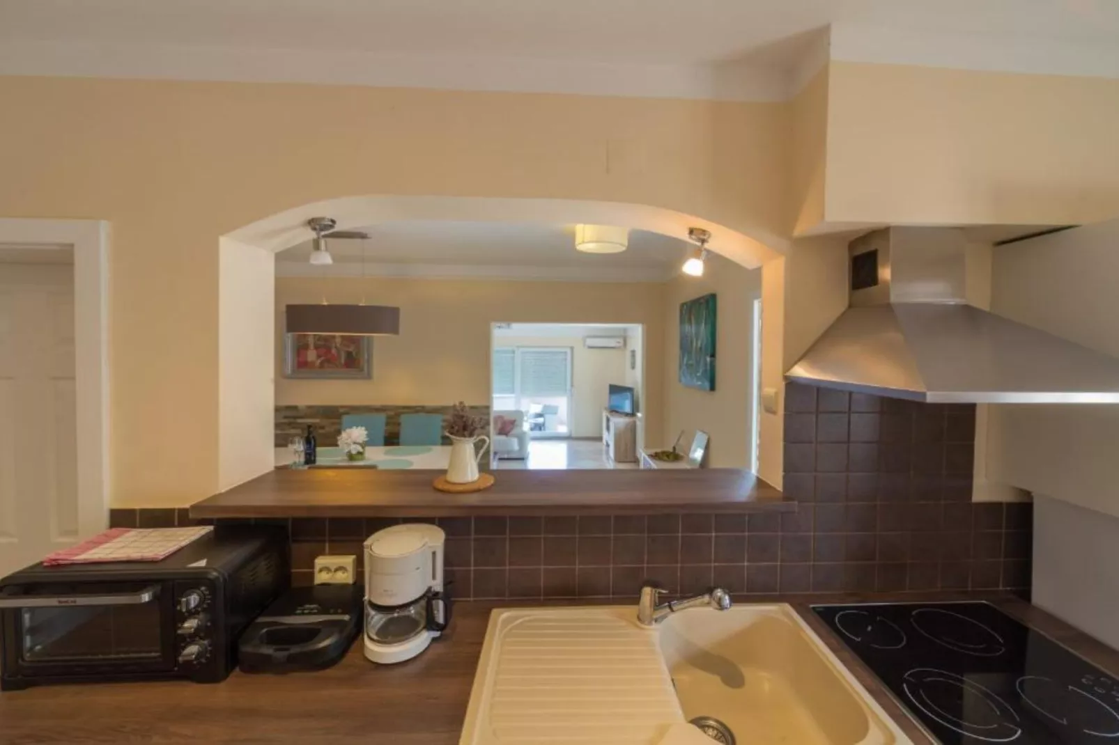 Apartments Melanie - Oprić Hills Studio apartment with balcony (C)-Keuken