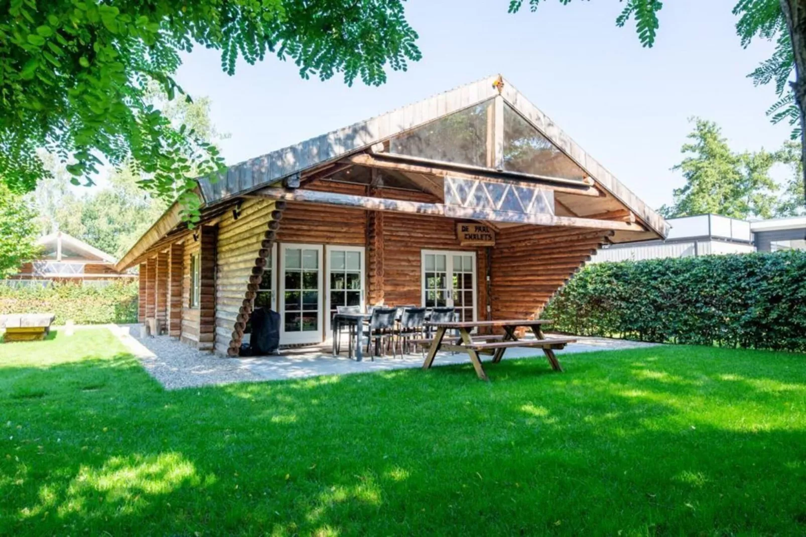 Paalchalet 723-Buitenkant zomer